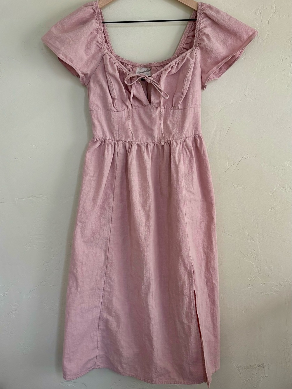 Universal Thread Women’s Milkmaid Midi Dress Dusty Rose Size Small CottageCore